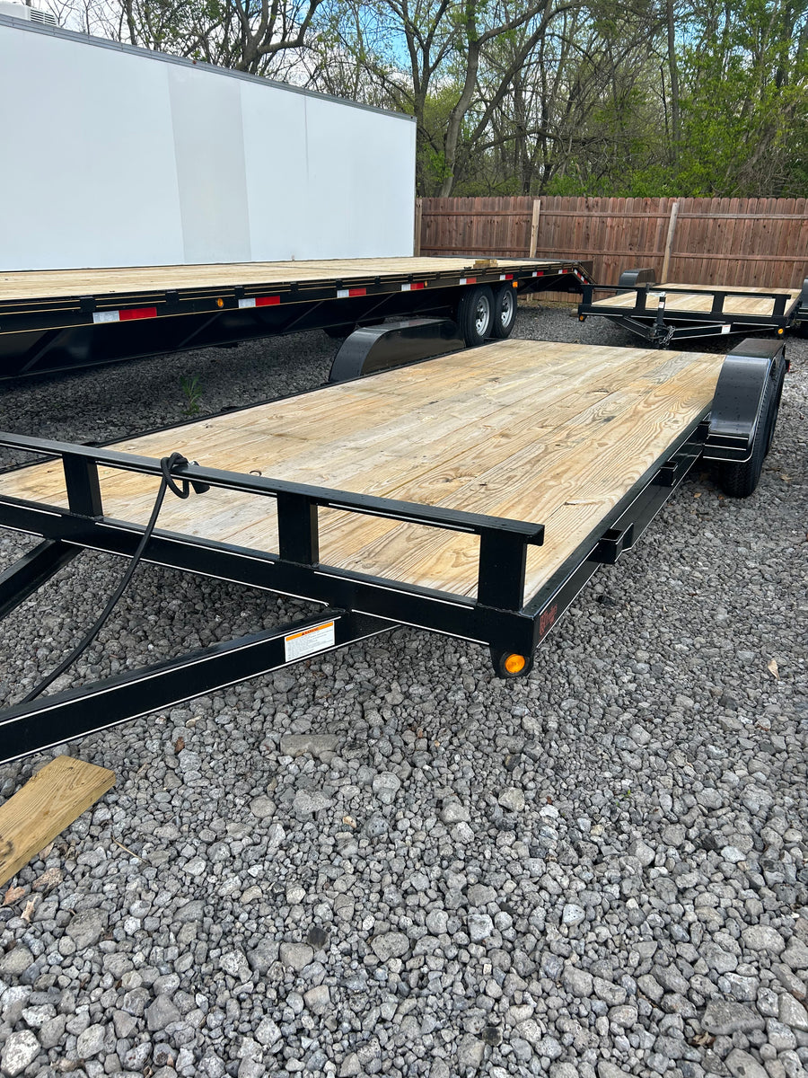 20' Wood Deck Car Hauler Farmersville Auto Sales & Trailers