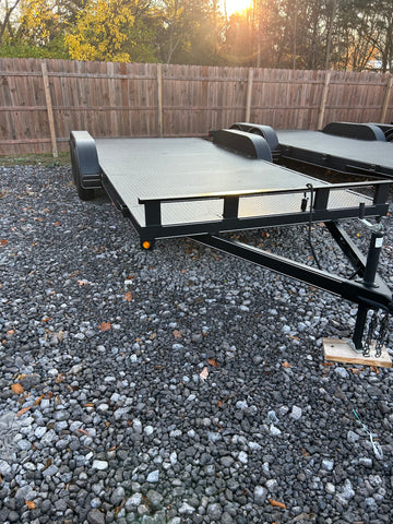 18' Steel Deck Car Trailer